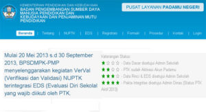 PADAMU NEGERI Layanan Update Data NUPTK 2013