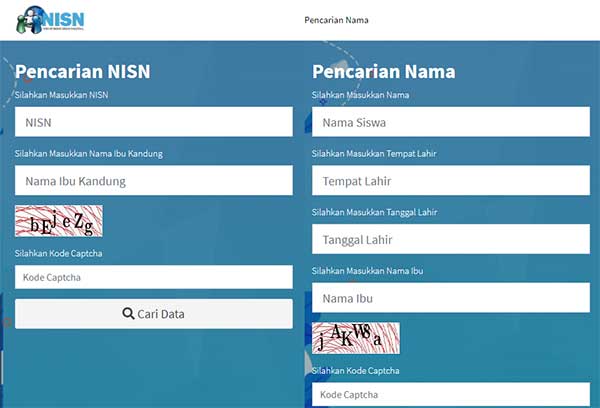 pencarian NISN