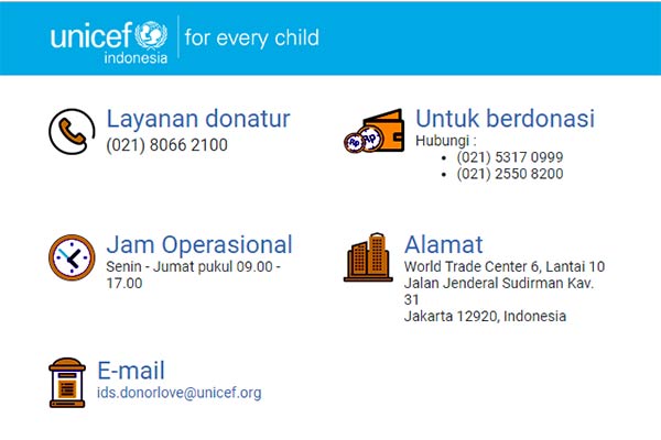 Cara Berhenti Donasi UNICEF