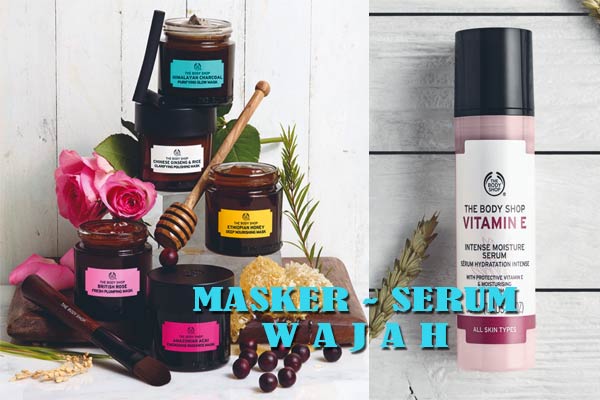 masker dan serum wajah