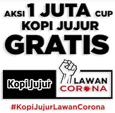 Aksi Satu Juta cup KOPI JUJUR Gratis