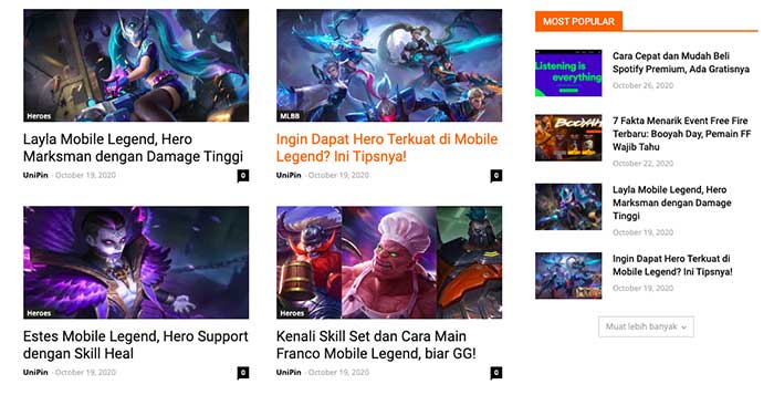 contoh konten blog gaming