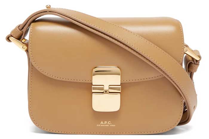 A.P.C. - Grace mini smooth-leather cross-body bag