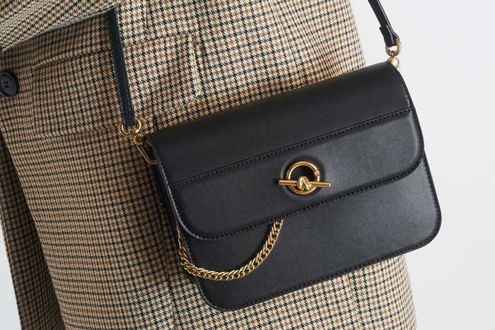 Charles & Keith - Metallic Accent Chain Handle Bag