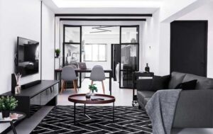 monochrome interior