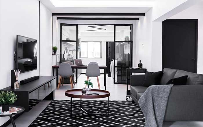 monochrome interior