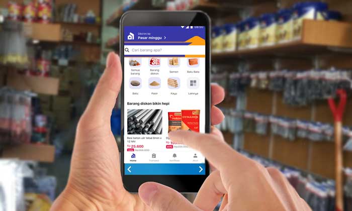Belanja bahan bangunan online
