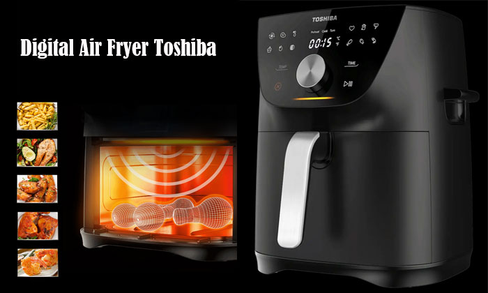 digital air fryer toshiba