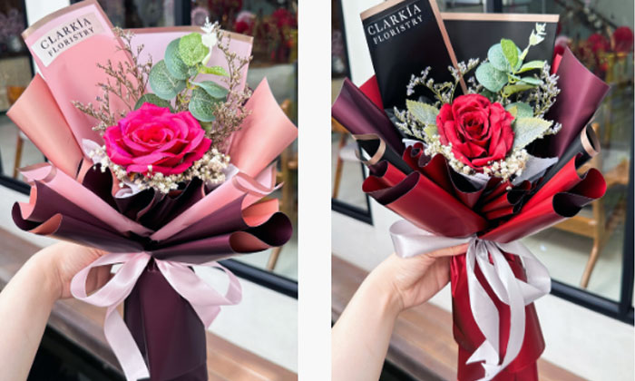 buket bunga berkualitas clarkia floristry